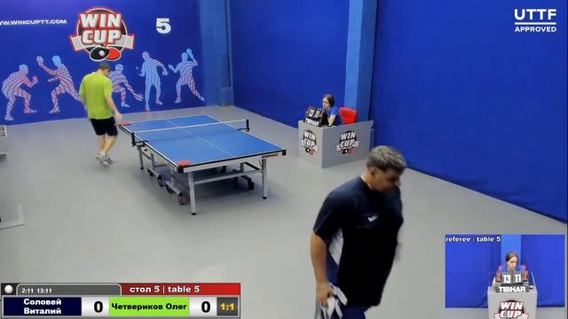20:00 Соловей Виталий 3-1 Четвериков Олег стол 5 ЮГ-3 17.10.20 смотреть онлайн