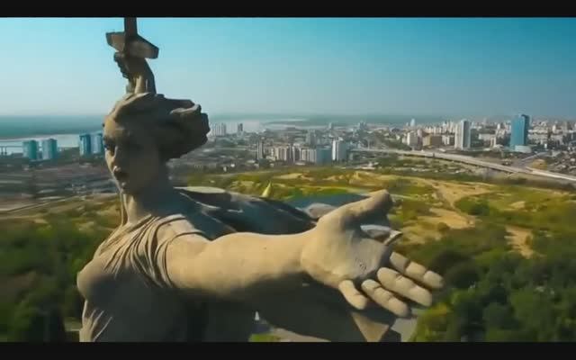 Родина - МАТЬ! Великий Русский Мамаев Курган. Сталинград - Волгоград Под музыку смотреть онлайн