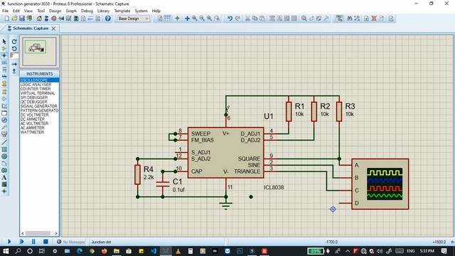 Function generator using icl 8038 Proteus simulation #Proteus_tutorial_video смотреть онлайн