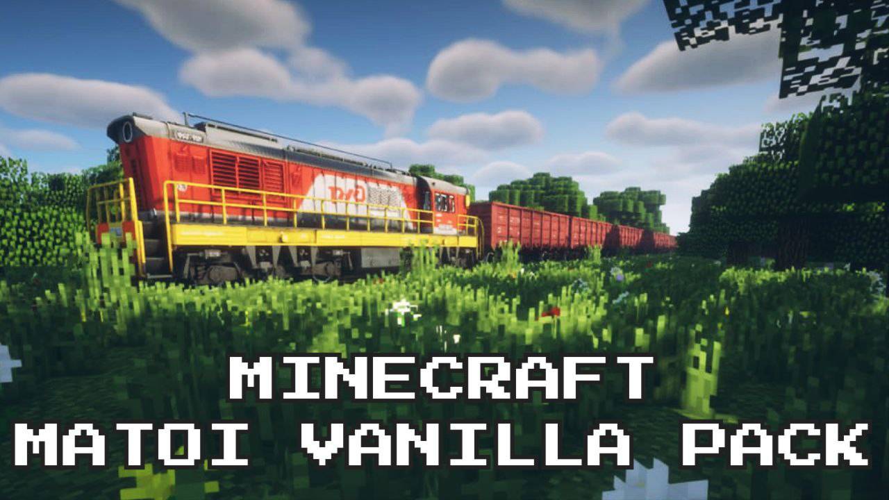 MINECRAFT ОБЗОР VATOI VANILLA PACK #майнкрафт #minecraft #поезд #ржд смотреть онлайн