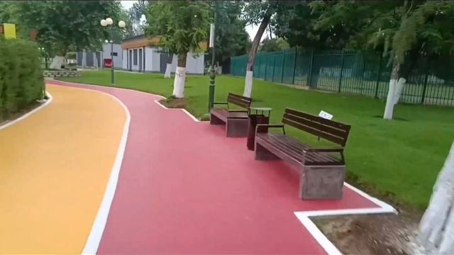 Велодорожка парка Миллий бог (бывшее Комсомольское озеро Ташкента) смотреть онлайн