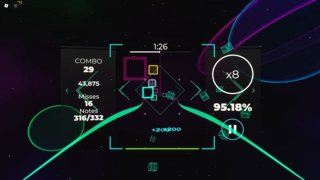 играю в Sound Space 🎶 Rhythm Game oUt oF mY HEad