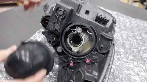 Замена крышки фары Hyundai Solaris Cолярис ближний дальний свет Н4