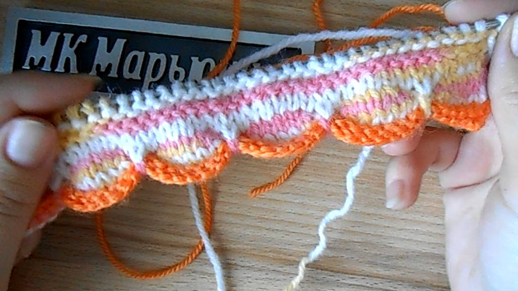 Простая кайма спицами. МК Марьюшка смотреть онлайн