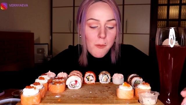 🍿MUKBANG | Суши и роллы | Sushi and rolls | не ASMR смотреть онлайн