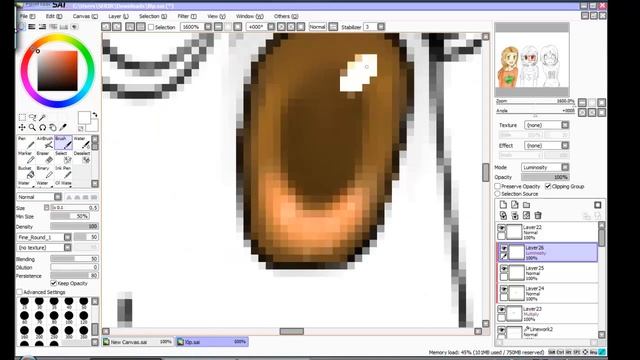 Eyes speedpaint (paint tool sai) смотреть онлайн