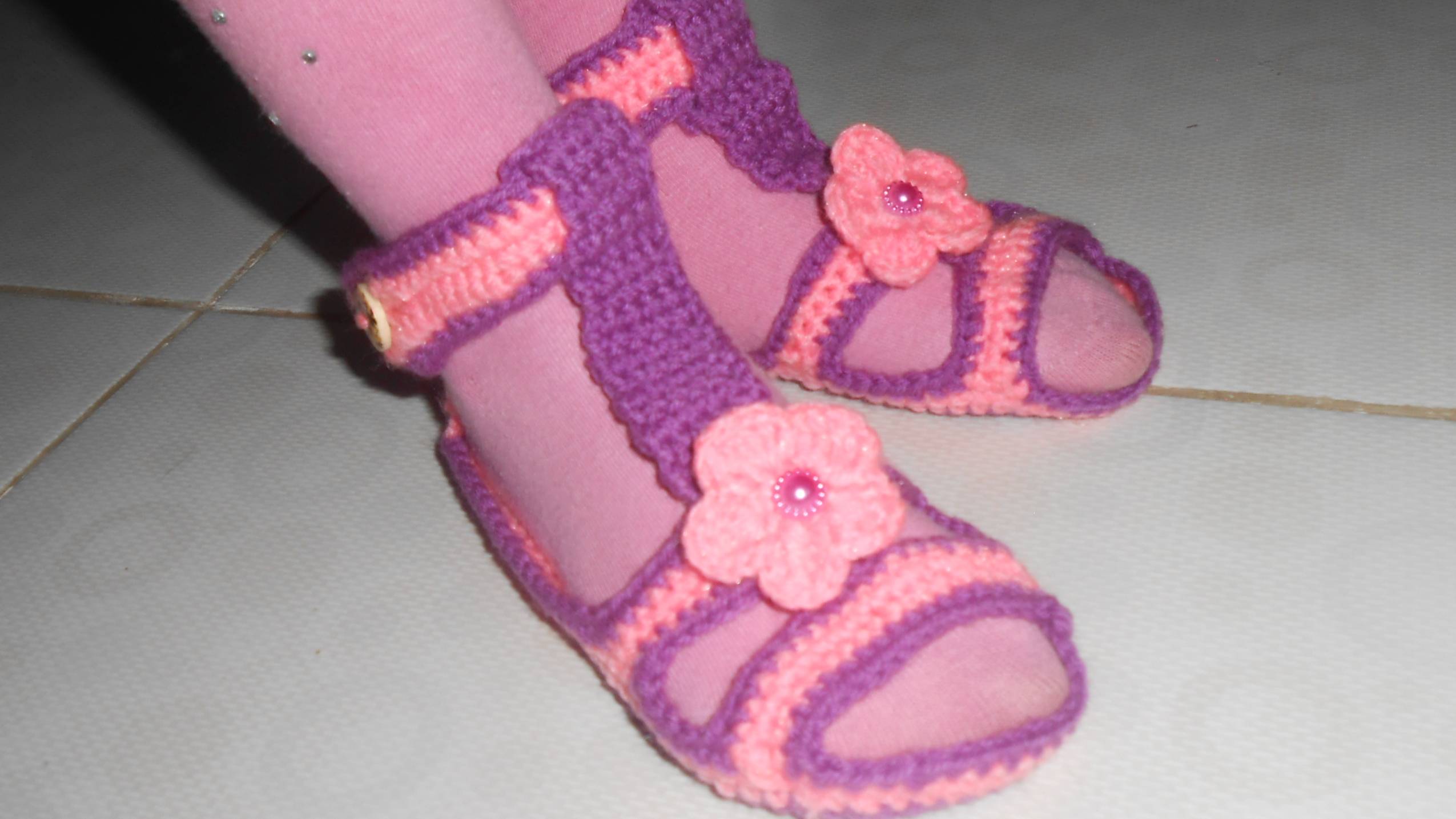 Сандали крючком. МК Марьюшка смотреть онлайн