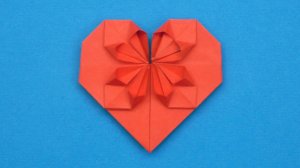 Как сделать Сердце из бумаги без клея | Оригами Сердечко с Узором своими руками