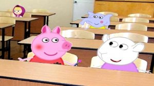 Мультики Свинка Пеппа Злой учитель выгнал из класса  Мультфильмы для детей на русском