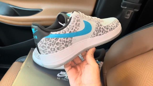 Nike Air Force 1 Low Leopard Blue Fury Premium Shoes