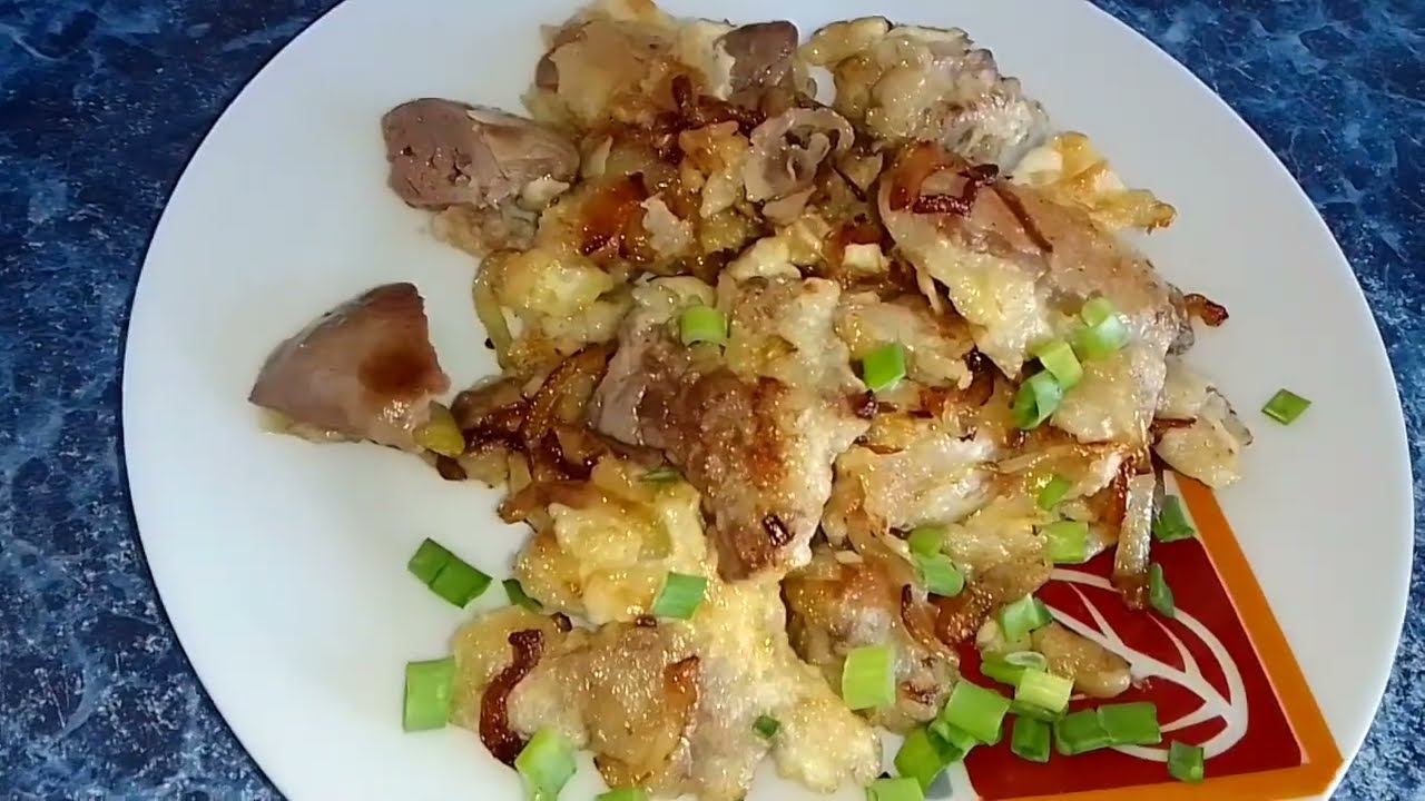 Жареная печень рыбы Налима смотреть онлайн