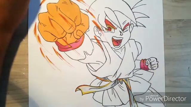 Drawing Goku GT Ssj God || GAD Art || смотреть онлайн