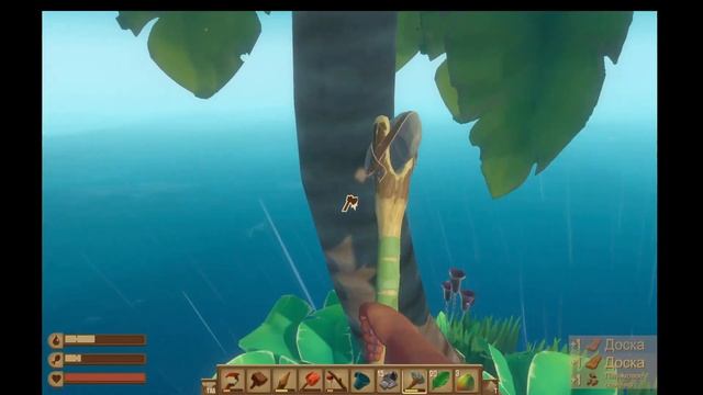 Сделали парус! Улучшаем плот. Raft. Cерия № 2 смотреть онлайн