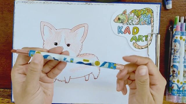 Draw funny corgi dogs - How To Draw A Dog смотреть онлайн