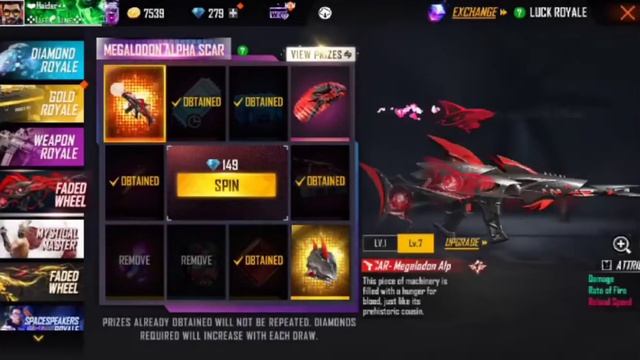 NEW MEGALODON ALPHA SCAR RETURN /🔴/ ONE SPIN TRICK NEW SCAR SKIN // NEW EVO GUN SKIN TODAY FREE FIR смотреть онлайн