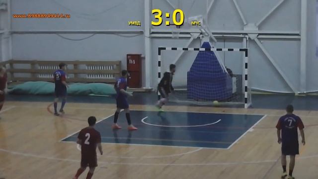 Футбол "УМВД" 4:3 "МЧС" - Голы смотреть онлайн