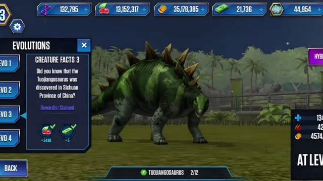 Tuojiangosaurus! || Jurassic World: The Game смотреть онлайн