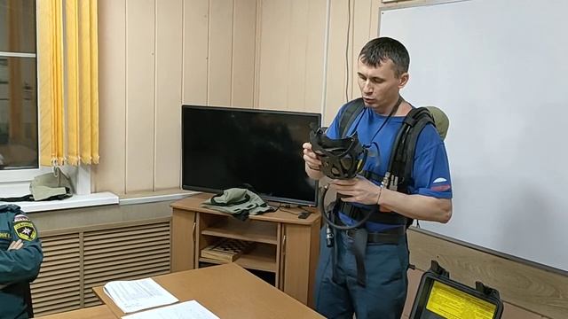 Боевая (рабочая) проверка дыхательного аппарата со сжатым воздухом ПТС "Профи"-М смотреть онлайн