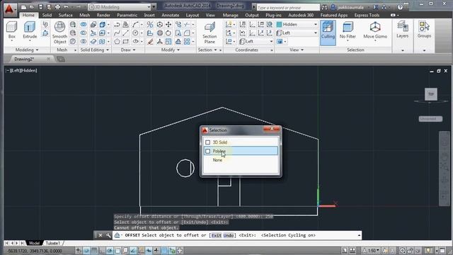 AUTOCAD 3D-esimerkki, osa 4 смотреть онлайн