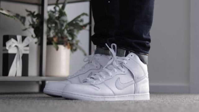 Nike Dunk High SP Pure Platinum | On-Feet w/ Different Pants смотреть онлайн