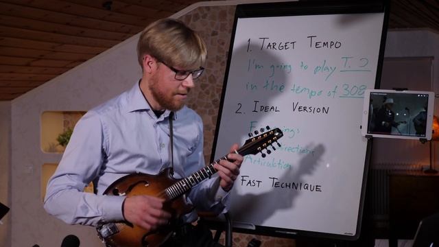How to play Bluegrass tunes in FAST tempos - Speed Practice - Mandolin Live Lesson смотреть онлайн