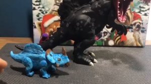 Лего кастом из мелового лагеря спиноцератопс