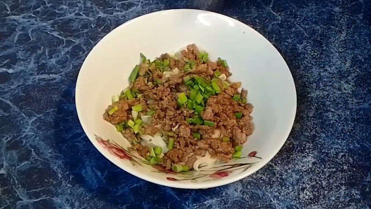 Лапша с фаршем в чесночно-соевом соусе смотреть онлайн