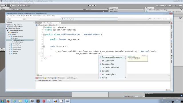 Unity 5 Tutorial: Healthbar Look To Camera C# смотреть онлайн