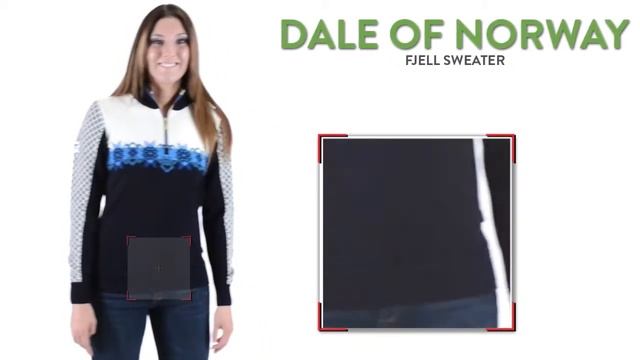 Dale of Norway Fjell Sweater - Merino Wool, Zip Neck (For Women) смотреть онлайн