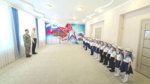 Смотр строя и песни. Отряд «Моряки»