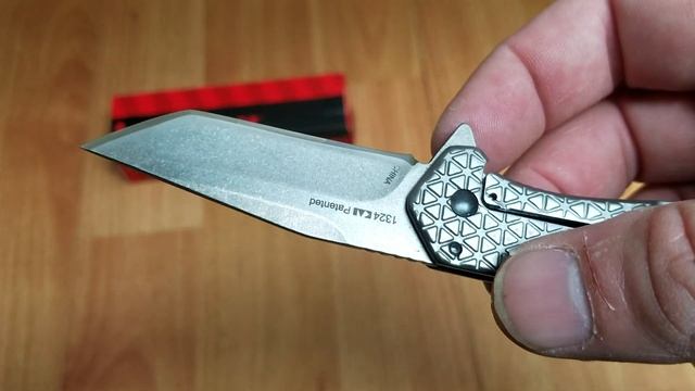 KERSHAW CATHODE FRAMELOCK A/O STAINLESS TANTO BLADE GRAY FOLDING KNIFE EDC 1324