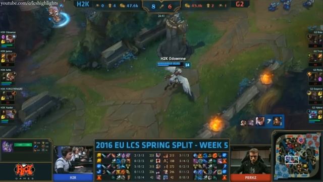 H2K vs G2 Highlights - H2K GAMING vs G2 ESPORTS - EU LCS Week 5 - SPRING 2016 смотреть онлайн
