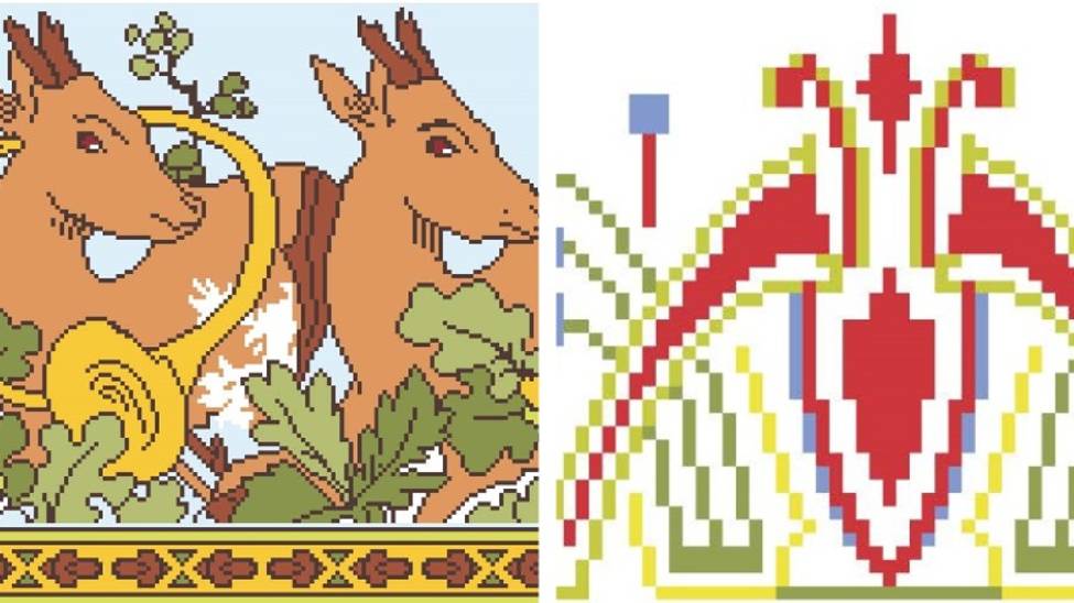 Art Nouveau. Рукоделие, вышивка, вязание. Подборка №107. СТАРИННЫЕ СХЕМЫ. смотреть онлайн