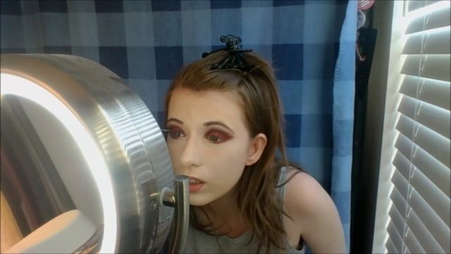 Plum Red Agejo Gyaru Make Up Tutorial смотреть онлайн