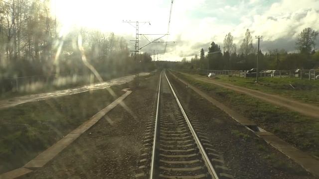 От Выборга до Финской границы в кабине машиниста поезда Train driver`s view смотреть онлайн