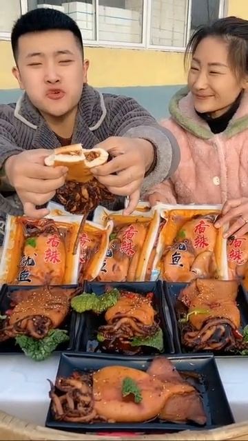 #Short#MokBang#AMSR#Japangirl#indian#Seafood Cute Chines Couple Eating Packaged Squid//Eating Show смотреть онлайн