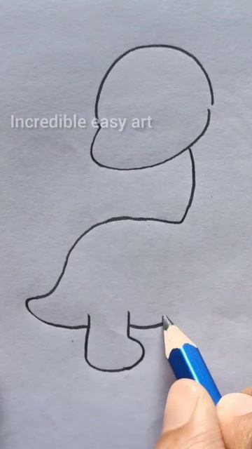 Cute Dyno🦕 : Dinosaur drawing смотреть онлайн