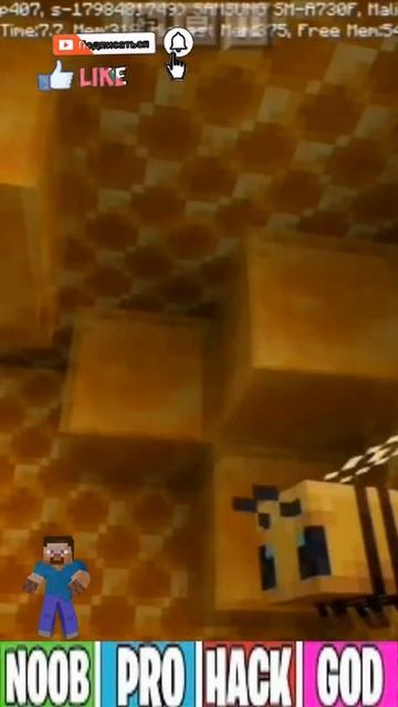 Minecraft Что Внутри Улья у Пчёл 😍😘💗💗🌈💫 #shorts смотреть онлайн