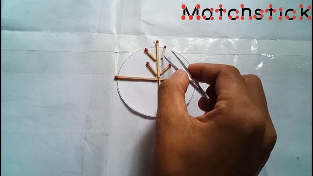Matchstick Art #05 : Creat snow by matchstick || Matchstick snowflake christmas decoration craft смотреть онлайн