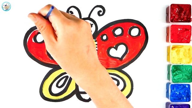 Glitter Dolphin Coloring pages and Drawing Learn Colors Painting for Kids | Coloring Videos смотреть онлайн