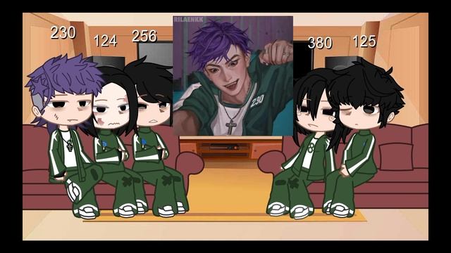 Реакция команды Таноса на тангю /гача