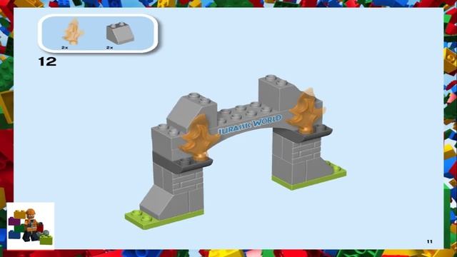 LEGO instructions - DUPLO - 10939 - T. rex and Triceratops Dinosaur Breakout смотреть онлайн