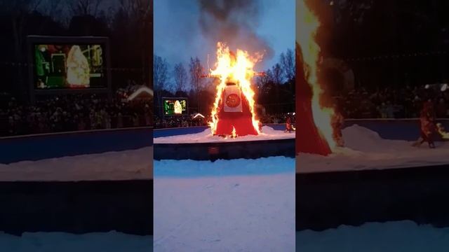 масленица в парке маяковского масленица 6 метров маштабный огонь смотреть онлайн