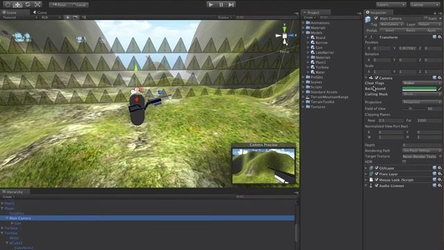 Unity Tutorial - Camera Setup for FPS + Clear Flags and Culling Mask смотреть онлайн