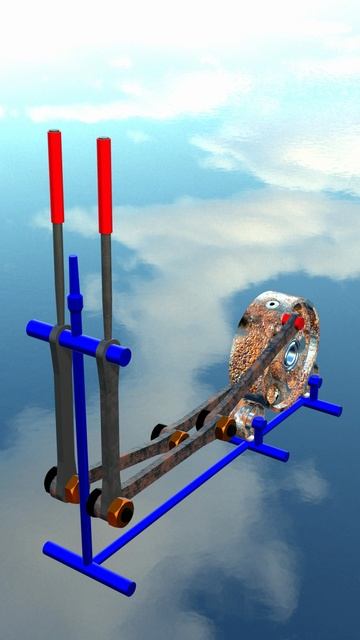 Тренажер! Анимация выполнена в программе блендер! смотреть онлайн