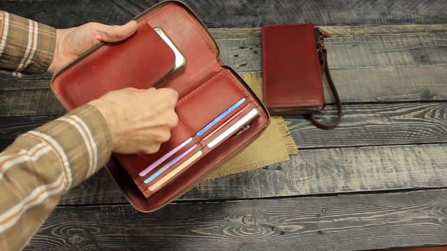 Клатч, кошелёк, зипер, портмоне из шорно седельной кожи смотреть онлайн