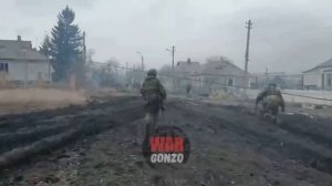 Кадры взятия Волновахи бойцами ВС РФ , СВО, 02.2022