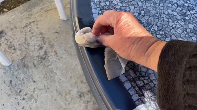 Garden Patio TABLE See the Sparkle* DIY Easy Way to Bring back to life in old Furniture Cheap * Vlo смотреть онлайн