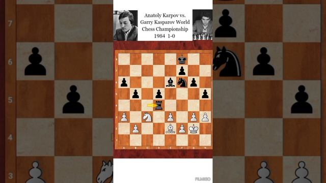 Anatoly Karpov vs Garry Kasparov World Chess Championship 1984 1-0 #classicgames смотреть онлайн