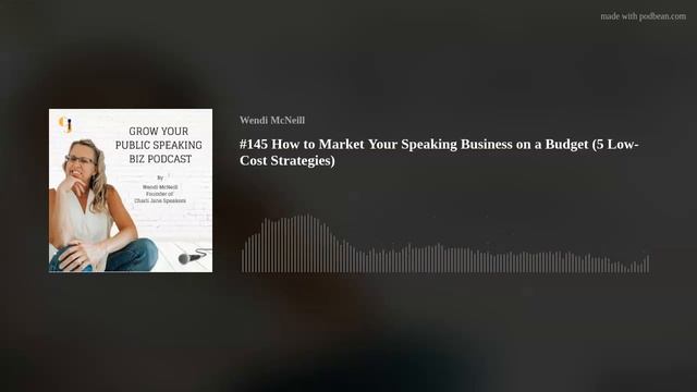 #145 - How to Market YOUR Speaking Business on a Budget (5 Low-Cost Strategies) смотреть онлайн